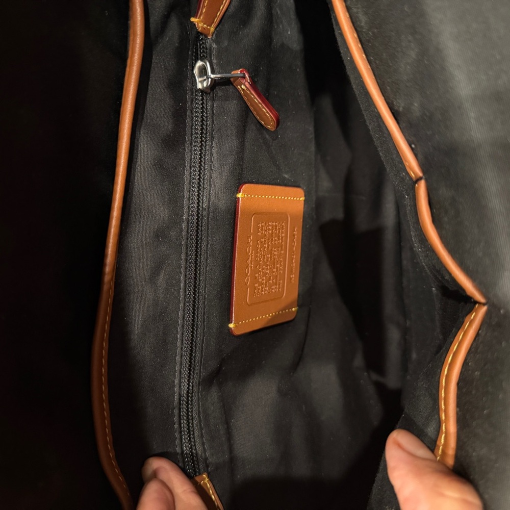 Coach Black Backpack with New York Design - Picture 6 of 7